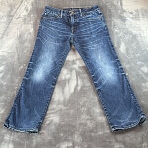 American Eagle Mens Original Bootcut Jeans Dark Wash 32x30 Stretch Denim